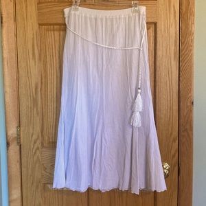 AB Studio Cotton Gauzy Maxi Skirt